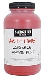 Sargent Art 22-9420 16-Ounce Art Time Washable Finger Paint, Red
