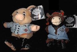 Harley Davidson Bean Bag Plush Bob the Hog 7"