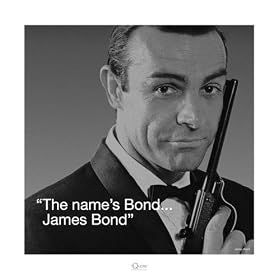 James Bond imprime d'un oeuvre d'art The name's Bond ... James Bond (40cm x 40cm)