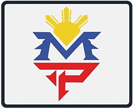 Rushero Cool Manny Pacquiao Pac Man Logo Mouse Pad Black