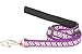 Red Dingo Reflective Ziggy Dog Lead, Small, Purple