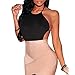 Women Sexy Bandage Backless Bodycon Spaghetti Strap Club Party Mini Dress (M)
