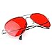 zeroUV - Colorful Premium Silver Metal Aviator Glasses with Color Lens Sunglasses