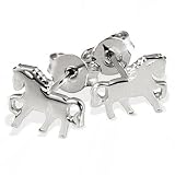 Goldmaid Damen-Charmohrstecker 925 Sterlingsilber Pferde Ch O4116S