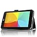 Infiland Folio PU Leather Case Smart Fit Cover For 7inch LG G PAD 7.0 V400 / LTE V410 / VK410 / UK410 Tablet Only (7inch LG G PAD 7.0 V400,Black)