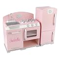 Kidkraft Personalized Pink Retro Kitchen & Refrigerator - Isabella