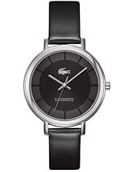 Lacoste Nice Black Leather Ladies Watch 2000717