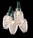 Set of 35 Clear Mini Commercial Grade Pine Cone Christmas Lights Green Wire