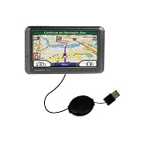 Retractable USB Cable for the Garmin Nuvi 770 with Power Hot Sync and Charge capabilities - Gomadic Brand w/ TipExchange Technology