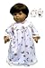 Moon and Star Print Nightgown with Matching Slippers. Fits 15