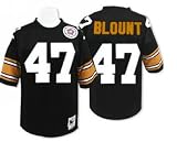 Pittsburgh Steelers NFL Jersey Mel Blount #47 Black Throwback Jersey Size 52