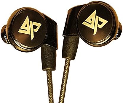 Easy AUGLAMOUR R1S 3.5mm Music Metal In-ear Earphone Earbuds (Black with microphone)