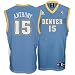 Carmelo Anthony Jersey: adidas Blue Replica #15 Denver Nuggets Jersey