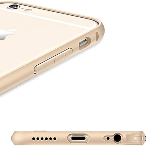 Apple iPhone 6 Shock Proof 0.70 mm Curved Aluminium Frame Gold