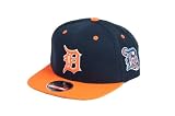 MLB Men's Detroit Tigers Blockhead Snapback Cap (Navy/Orange, Adjustable)