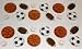 Sports Ball Peel and Stick Wall Decals Stickers, Set of 24