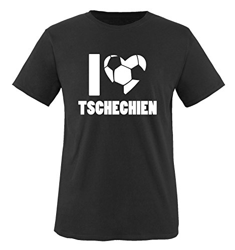 I LOVE TSCHECHIEN – Kinder T-Shirt – Schwarz / Weiss Gr. 98-104