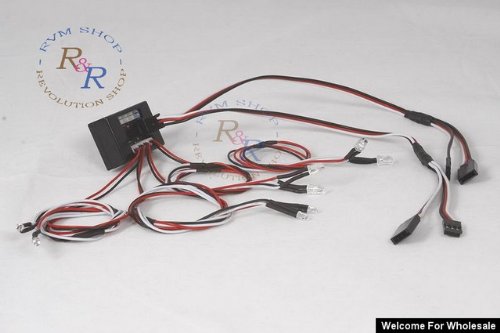 Ultra Bright LED Indicator Signal Light System for RC Car