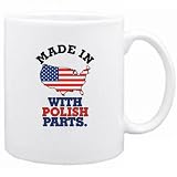 New  Made In U.S.A. , ... With Polish Parts  Poland Mug Country