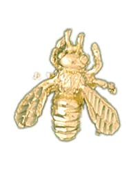 Dazzlers Solid 14k Gold Fly Insect Charm Pendant Available in three colors from jewelsberry (weights: 2.6 grams only)