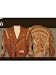 Volcano *Exotic leather Jacket- Style # HMICPH- Indian Head with Alligator Inlay & Calf Hair trim