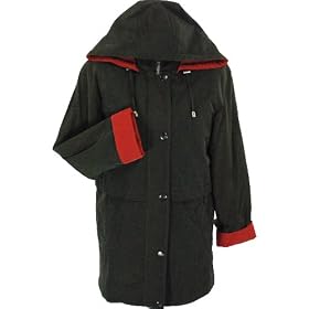 Liz Claiborne Ladies Zip Out Lining Hooded Coat