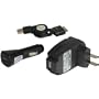 Zune HD 16GB 32GB Accessories. Premium 3-piece Value Combo Pack of Brand New USB Home Wall Travel Plug in Ac Charger + USB Vehicle Cigarette Lighter Power Car Charger with Ic Chip