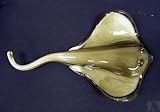 Glass Crystal Stingray Fish Statue Figurine Paperweight