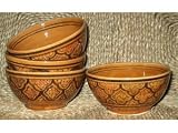 Le Souk Ceramique HA-33 Honey Soup & Cereal Bowls Set of 4