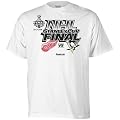 Reebok Detroit Redwings vs. Pittsburgh Penguins 2009 NHL Stanley Cup Final Dueling White T-shirt