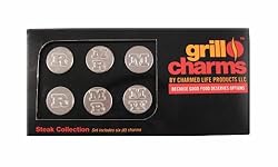 Charmed Life Products 6-Piece Grill Charms Set, The Steak Collection