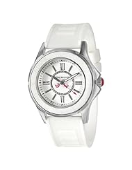 Juicy Couture Womens 1900871 Rich Girl White Jelly Strap Watch