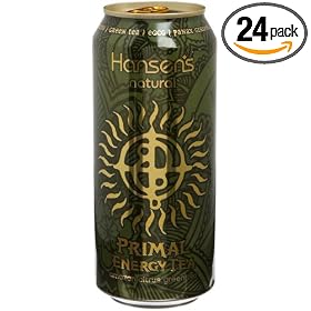 Hansen's Primal Energy Amazon Citrus Green Tea, 16-Ounce Cans (Pack of 24)