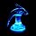 Fortune Products LB-RGBW-6 Super Bright 40 LED Light Base, 6-1/8" Diameter x 1-1/8" Height, Multi-Color