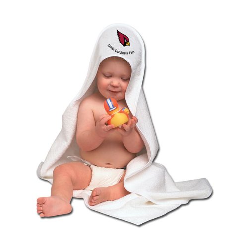 Arizona Cardinals Hooded Baby Towel (White)