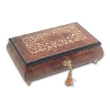 Buy Large Stunning Unique Arabesque Design Sorrento Inlay Music Box with 36 Note Movement