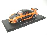 Review Spark S0718 / Diecast Model Porsche 911 GT2 600 EVO Gemballa (2007) in Black and Orange (1:43 scale)