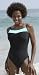 Apparel : Miraclesuit Women's Whites & Brights Colorblock Kara One Piece Swimsuit