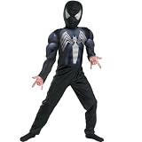 Black-Suited Spider-Man Classic Muscle Boys Costume - M (7-8) by Disguise