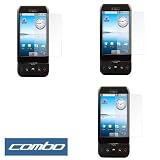 Durable Clear Reusable LCD Screen Protector - 3 Packs for T-mobile HTC G1 Google Phone Smartphone