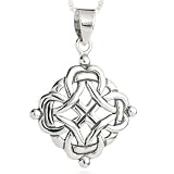 Celtic Style Pendant Necklace Sterling Silver
