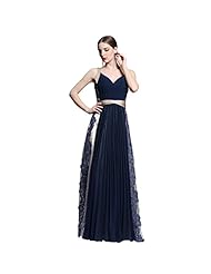 A-line V-neck Sequined Lace Applique Pleated Chiffon Floor Length Evening Dress/Prom Dress 