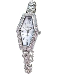 Gemorie Women Fashion Watch with Jewelry Band in Rhodium Plating (128982)