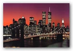 Brooklyn Bridge - New York City 24"x36" Art Print Poster