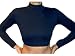 Danskin Women's Nylon Zip Back Mock Turtleneck Top