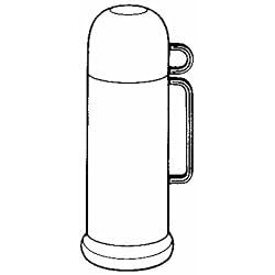 Thermos 37105A Transluscent Vacuum Bottle, Green