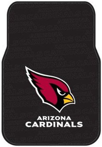 Front Car Truck SUV Rubber Floor Mats - NFL Football - Arizona Cardinals