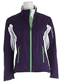 IMAGE OF Salomon Active III Softshell Cross Country Ski Jacket Eggplant/White Womens Sz S