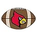 Fanmats - 2640 FANMATS NCAA University of Louisville Cardinals Nylon Face Football Rug 22