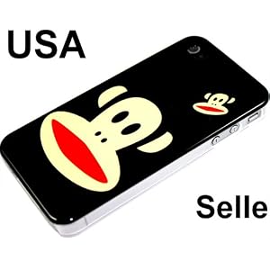 iPhone 4 4G New Snap-on Hard Paul Frank Cover Case Black